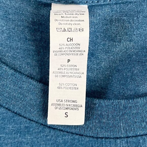 Mens Graphic Tshirt Dad of Girls #Outnumbered Blue Size Large - Picture 6 of 7